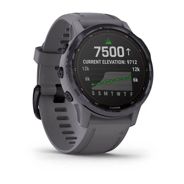 Мультиспортивные часы Garmin Fenix 6S Pro Solar GPS, аметистовый с темно-серым ремешк (010-02409-15)