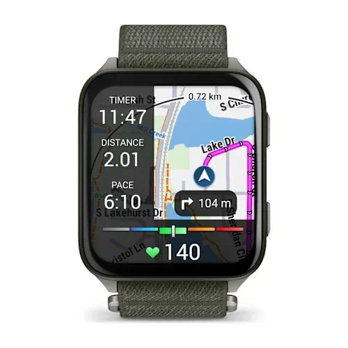 Часы GARMIN Venu X1 Moss with Titanium Caseback and Moss Nylon Band
