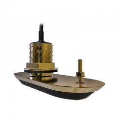 RV-220S RealVision 3D Bronze Through Hull Transducer Starboard 20°, Direct connect to AXIOM (2m cabl