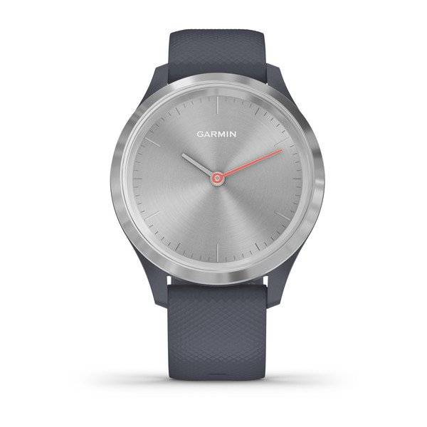 Часы Garmin Vivomove 3s, серебристый с гранитно-синим ремешком