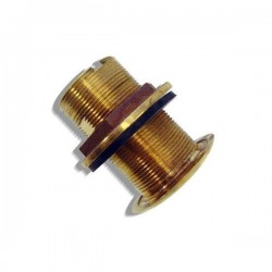 Bronze fitting for long body retractable speed or depth transducer