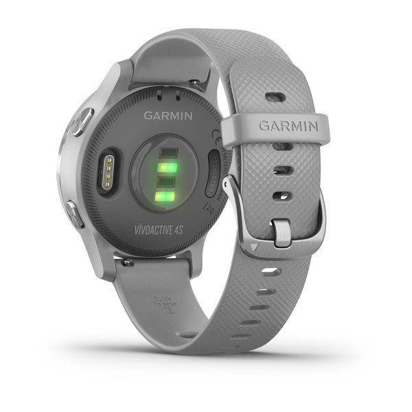 Спортивные часы Garmin VIVOACTIVE 4S серые с серебристым безелем