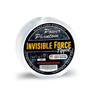 Леска Power Phantom Invisible Force Tippet (CLEAR 0,08мм, 1,4кг 30м)