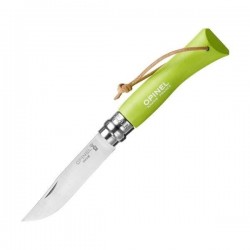 Нож складной Opinel Trekking №7 VRI светло-зелёный с темляком
