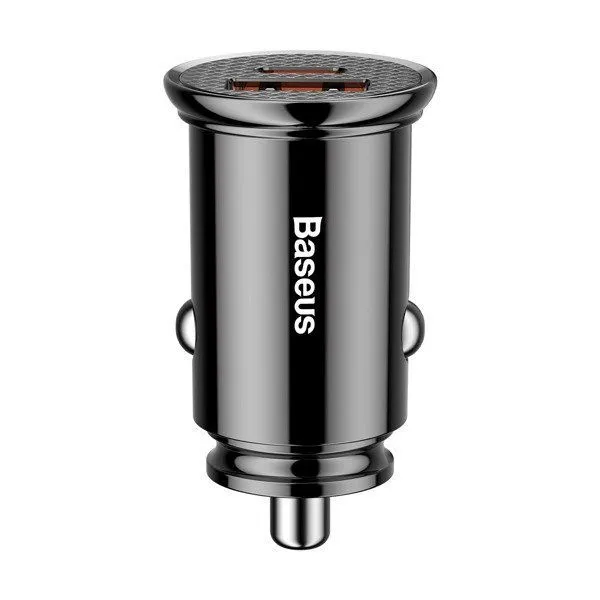 АЗУ USB выход Baseus Circular Metal PPS Quick Charger Car Charger 30W(Support VOOC) black АЗУ USB выход Baseus Circular Metal PPS Quick Charger Car Charger 30W(Support VOOC) black