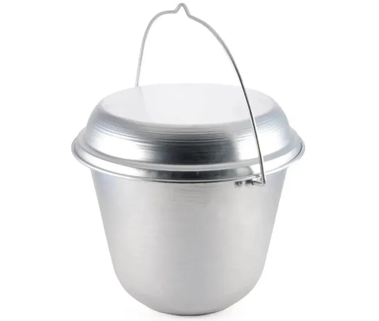 Котелок костровой "СЛЕДОПЫТ" конический, 9 л, алюм./10/