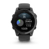 Часы Garmin Fenix ​​8 47 мм AMOLED сапфирово-титановый с оранжево/графитовым ремешком
