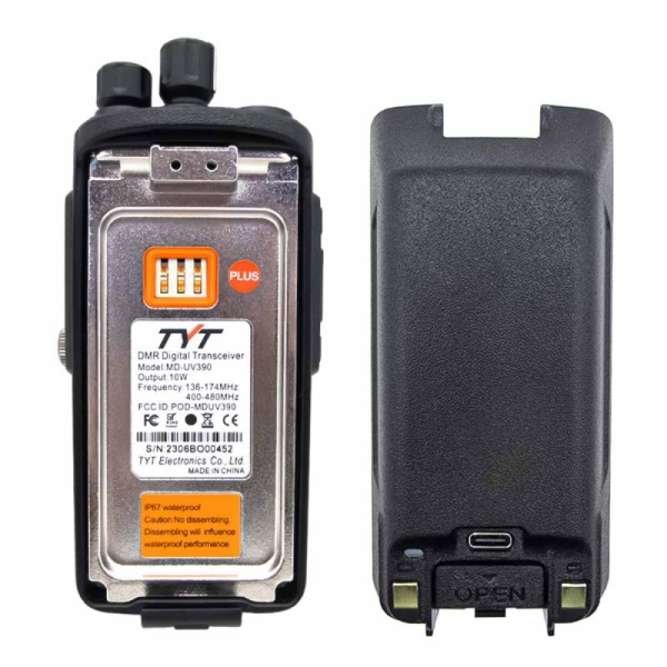 Радиостанция портативная TYT MD-UV390 AES256 Type-C, DIGITAL-DMR Радиостанция портативная TYT MD-UV390 AES256 Type-C, DIGITAL-DMR