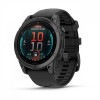 Часы Garmin Fenix ​​8 47 мм AMOLED сапфирово-титановый с оранжево/графитовым ремешком