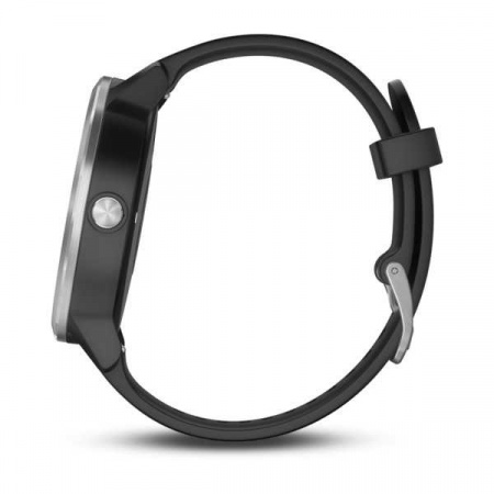 Спортивные часы Garmin Vivoactive 3 серебристые с черным ремешком Спортивные часы Garmin Vivoactive 3 серебристые с черным ремешком