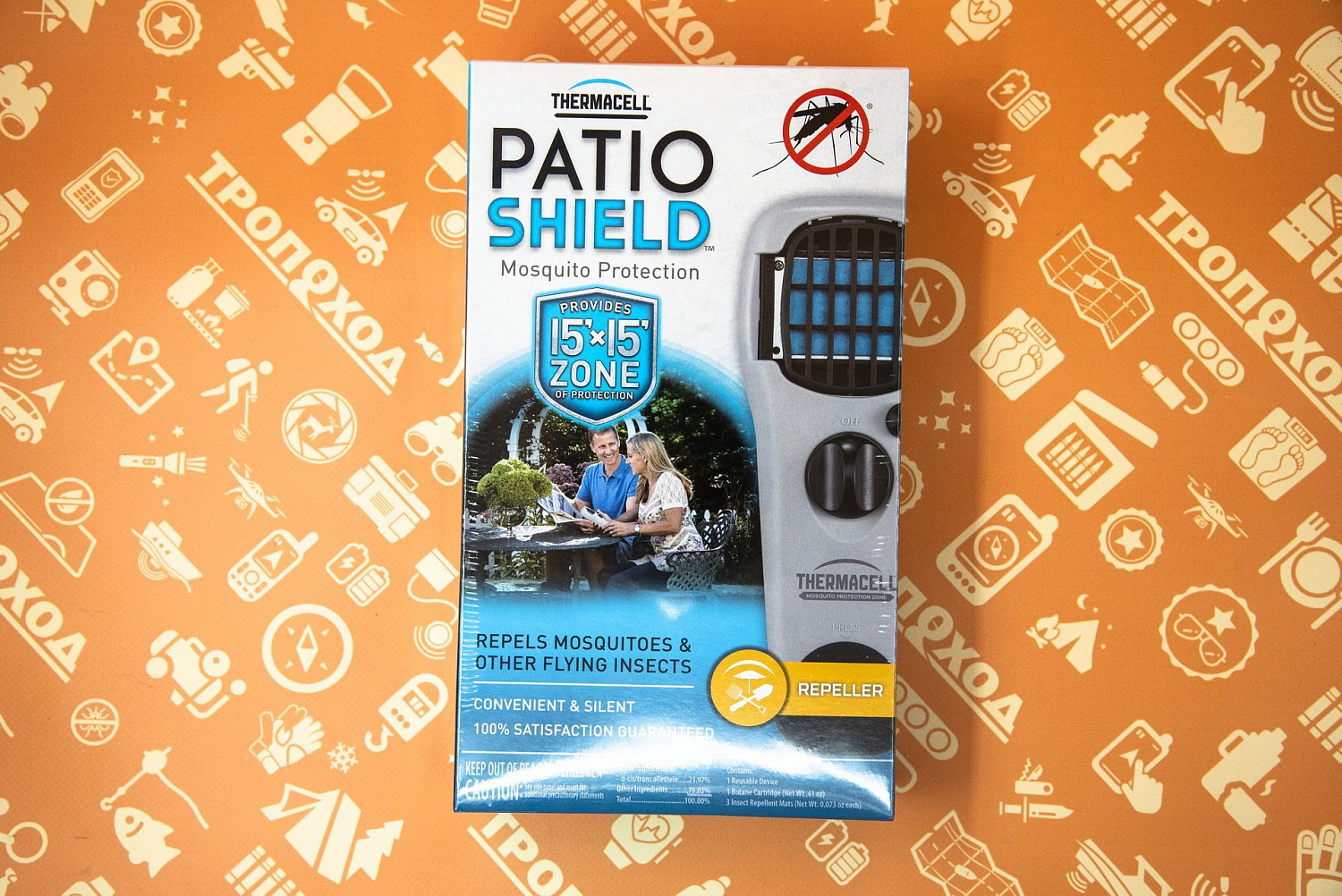 Прибор противомоскитный Thermacell Garden Repeller Grey