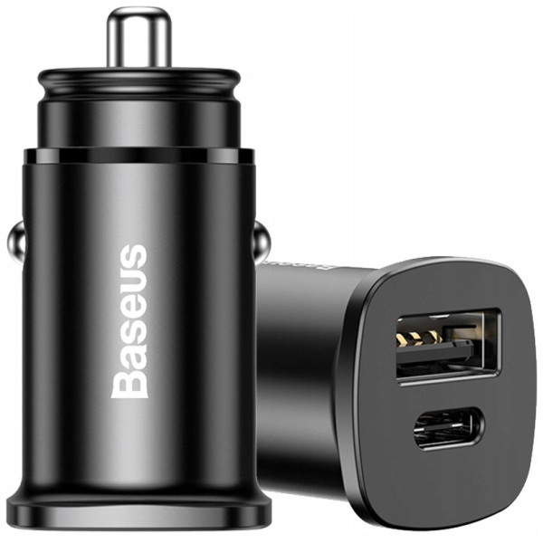 АЗУ Baseus Square metal A+C 30W PPS black CCALL-AS01