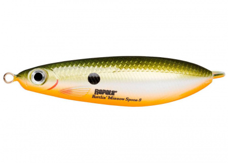 Блесна-незацепляйка Rapala Rattlin Minnow Spoon (8 см / 16 гр, RMSR08-RFSH)