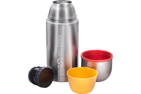 Термос Relaxika 102 (0,75 литра) в термочехле, стальной