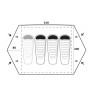 Палатка Trimm OREGON, зеленый 3+1