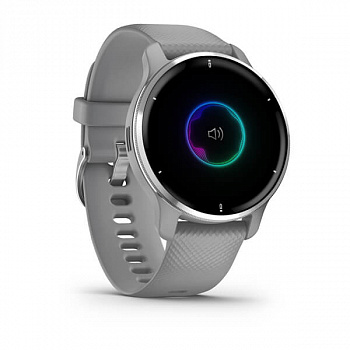 Смарт-часы Garmin Venu 2 PLUS, GPS, серые с серебр. безелем, с силиконовым ремешком (010-02496-10) Смарт-часы Garmin Venu 2 PLUS, GPS, серые с серебр. безелем, с силиконовым ремешком (010-02496-10)