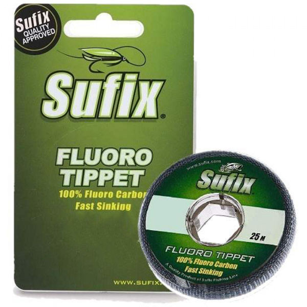 Леска Sufix Fluoro Tippet (прозрачная 25м 0.108мм 0,9кг DS1IL012024A3F)