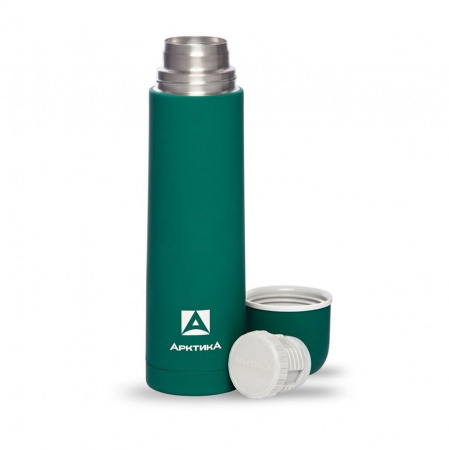 Термос Арктика с узким горлом классический 103-1000 зелёный
