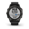 Мультиспортивные часы Garmin Fenix 6 sapphire с gps, серые с черным ремешком