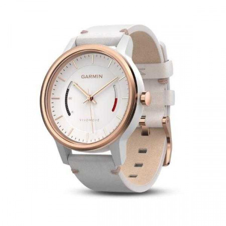 Спортивные часы Garmin VivoMove Classic с кожаным ремешком розово-золотистые Спортивные часы Garmin VivoMove Classic с кожаным ремешком розово-золотистые