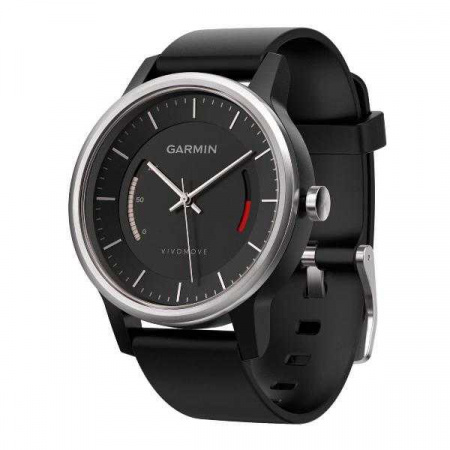 Спортивные часы Garmin VivoMove Sport со спортивным браслетом черные