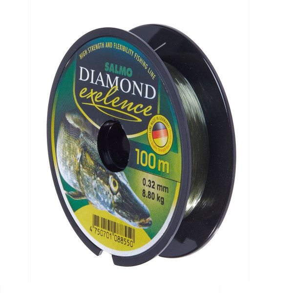 Леска монофильная Salmo Diamond EXELENCE (4027-032, 100м, 0,32мм) Леска монофильная Salmo Diamond EXELENCE (4027-032, 100м, 0,32мм)