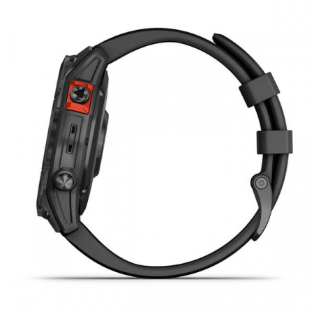 Мультиспорт.часы Garmin Fenix 7 Solar, серые с черным ремешком (010-02540-11)