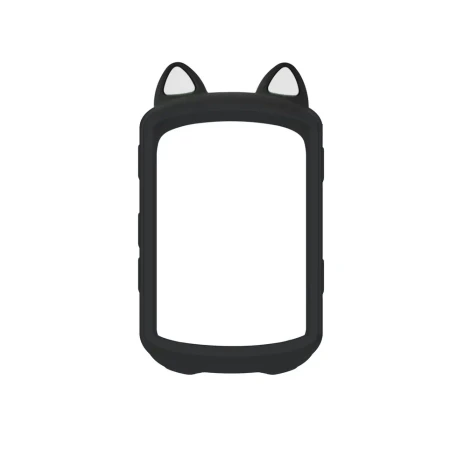 Чехол с ушками силиконовый на Garmin Edge 540/840 (черный)