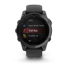 Часы Garmin Fenix ​​8 47 мм AMOLED сапфирово-титановый с оранжево/графитовым ремешком