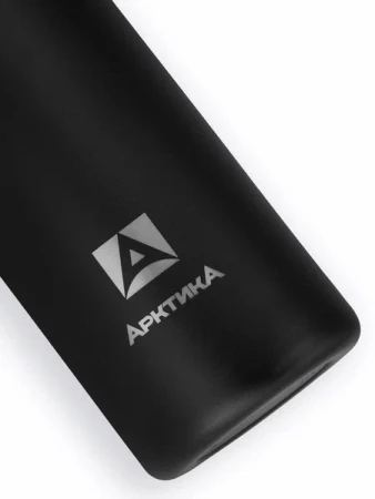 Термос бытовой, вакуумный, питьевой  тм "Арктика", черный текстурный 530мл с дополнительной пробкой 