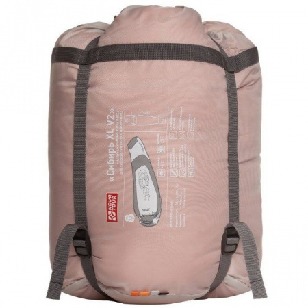 Спальный мешок "Сибирь -20 XL V2" Правый Оранжевый (233)