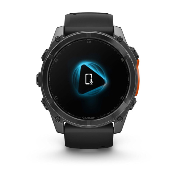 Часы GARMIN Fenix 8 51 MM AMOLED slate gray with a black band