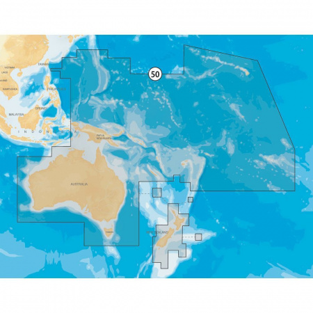 Карта Navionics AUSTRALIA & NEW ZELAND 50XG/SD 2GB