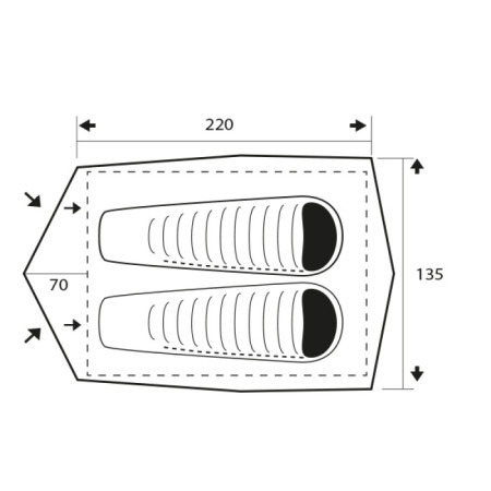 Палатка Trimm Outdoor DUO, оливковый 2 Палатка Trimm Outdoor DUO, оливковый 2