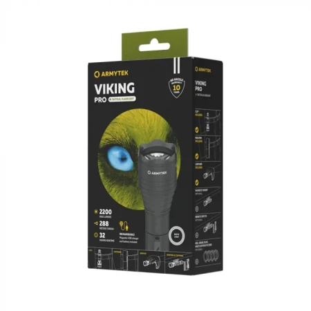 Фонарь Armytek Viking Pro Max Magnet USB Теплый