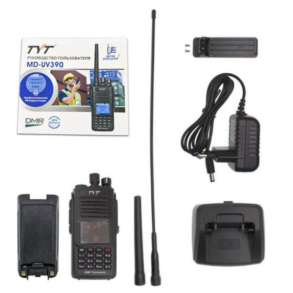 Радиостанция портативная TYT MD-UV390 AES256 Type-C, DIGITAL-DMR Радиостанция портативная TYT MD-UV390 AES256 Type-C, DIGITAL-DMR