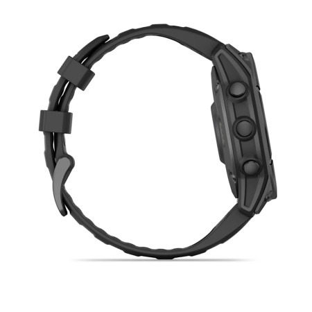 Часы Garmin Fenix ​​8 47 мм AMOLED сапфирово-титановый с оранжево/графитовым ремешком
