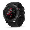Спортивные часы Garmin Fenix 5x plus sapphire Russia черные с черным ремешком (010-01989-11)