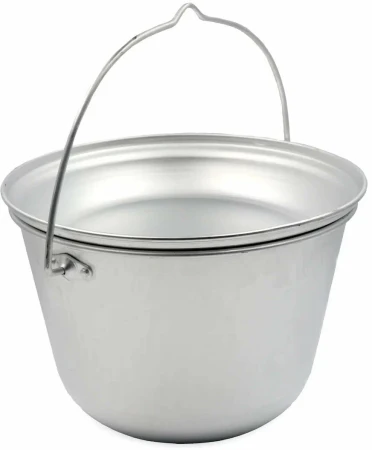 Котелок костровой "СЛЕДОПЫТ" конический, 6 л, алюм./10/