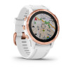 Мультиспортивные часы Garmin Fenix 6s pro с gps, розов.золото с белым ремешком Мультиспортивные часы Garmin Fenix 6s pro с gps, розов.золото с белым ремешком