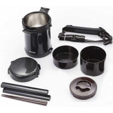 Термос для еды с контейнерами Tiger LWU-A171 Charcoal Gray