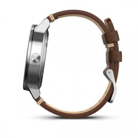 Спортивные часы Garmin VivoMove Premium со стальным корпусом и кожаным ремешком Спортивные часы Garmin VivoMove Premium со стальным корпусом и кожаным ремешком