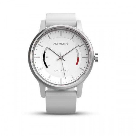 Спортивные часы Garmin VivoMove Sport со спортивным браслетом белые