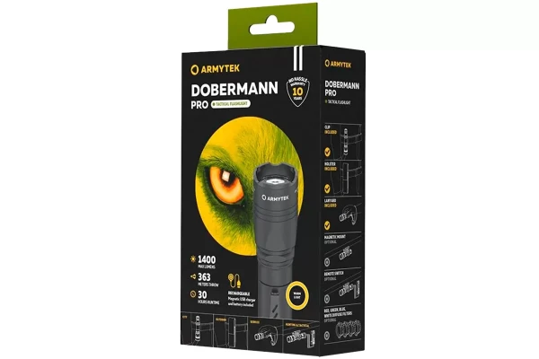 Фонарь Armytek Dobermann Pro Max Magnet USB Белый Фонарь Armytek Dobermann Pro Max Magnet USB Белый