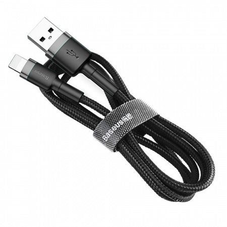 Кабель Apple Baseus Cafule Cable USB For lightning 1.5A 2m gray + black