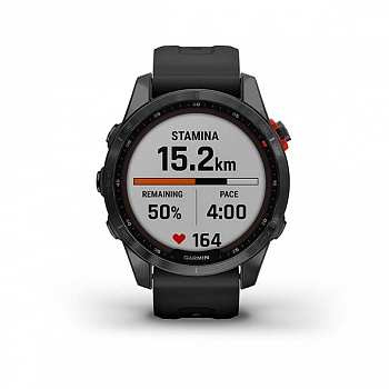 Мультиспорт.часы Garmin Fenix 7s Solar,серые с черным силиконовым ремешком (010-02539-13) Мультиспорт.часы Garmin Fenix 7s Solar,серые с черным силиконовым ремешком (010-02539-13)