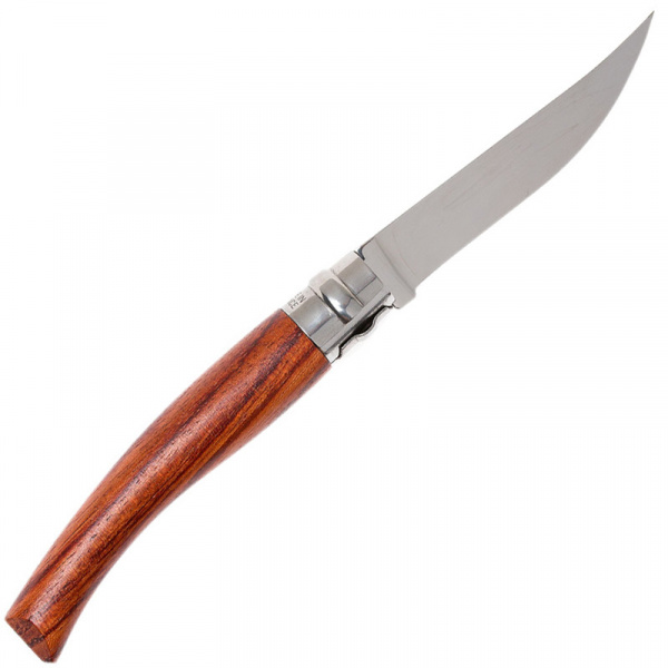 Нож складной филейный Opinel №8 VRI Folding Slim Bubinga