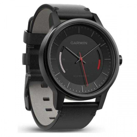 Спортивные часы Garmin VivoMove Sport со спортивным браслетом черные