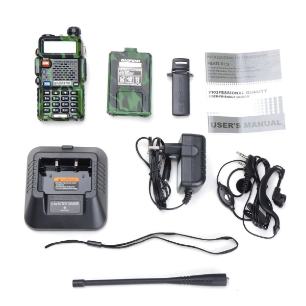 Радиостанция Baofeng UV-5R -  камуфляж,136-174/400-520,1800 mAh,8 Вт Радиостанция Baofeng UV-5R -  камуфляж,136-174/400-520,1800 mAh,8 Вт