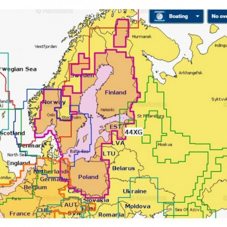 Карта Navionics+ 44XG Балтийское море SD/microSD 2Gb